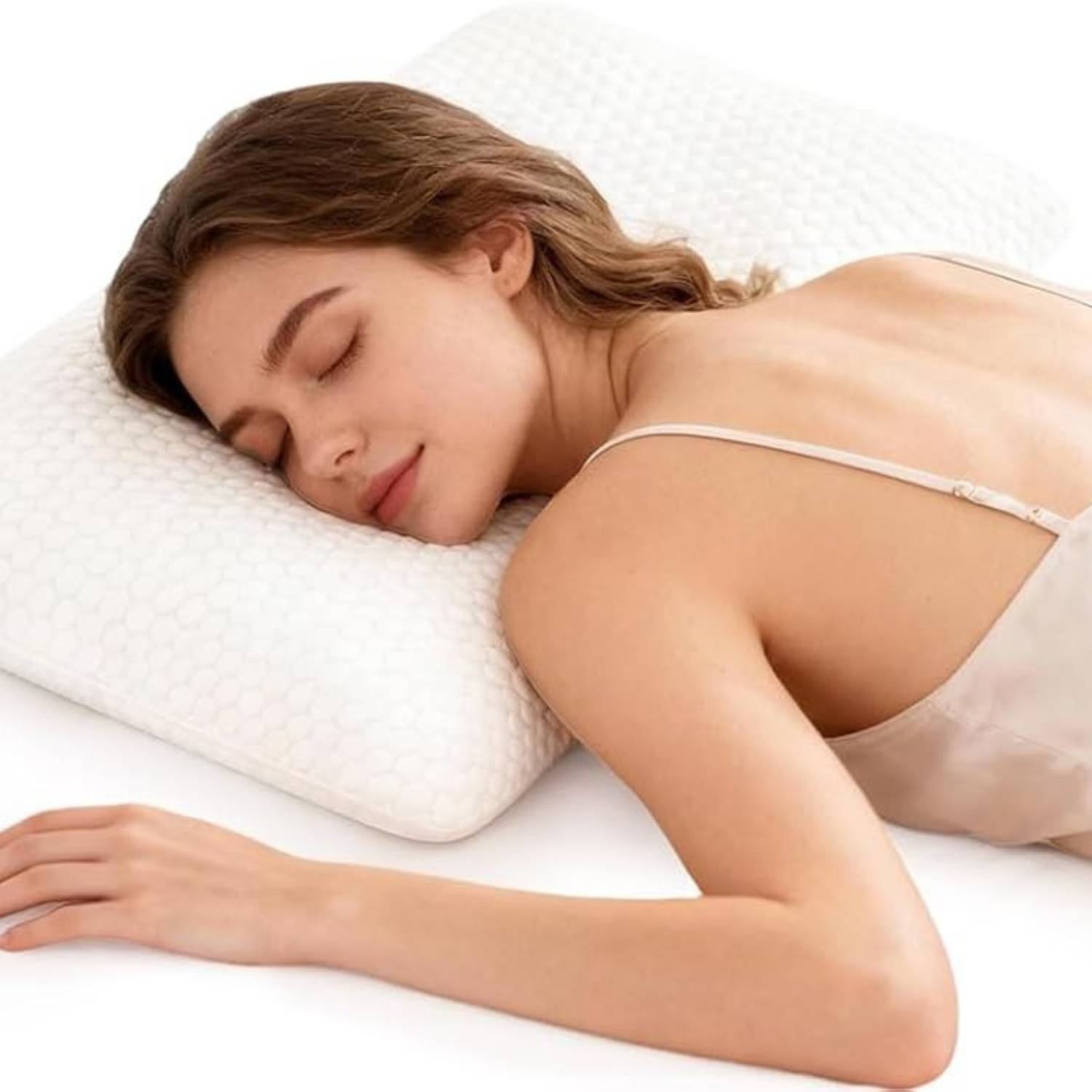 Slim Sleeper Thin Latex Pillow Queen Size