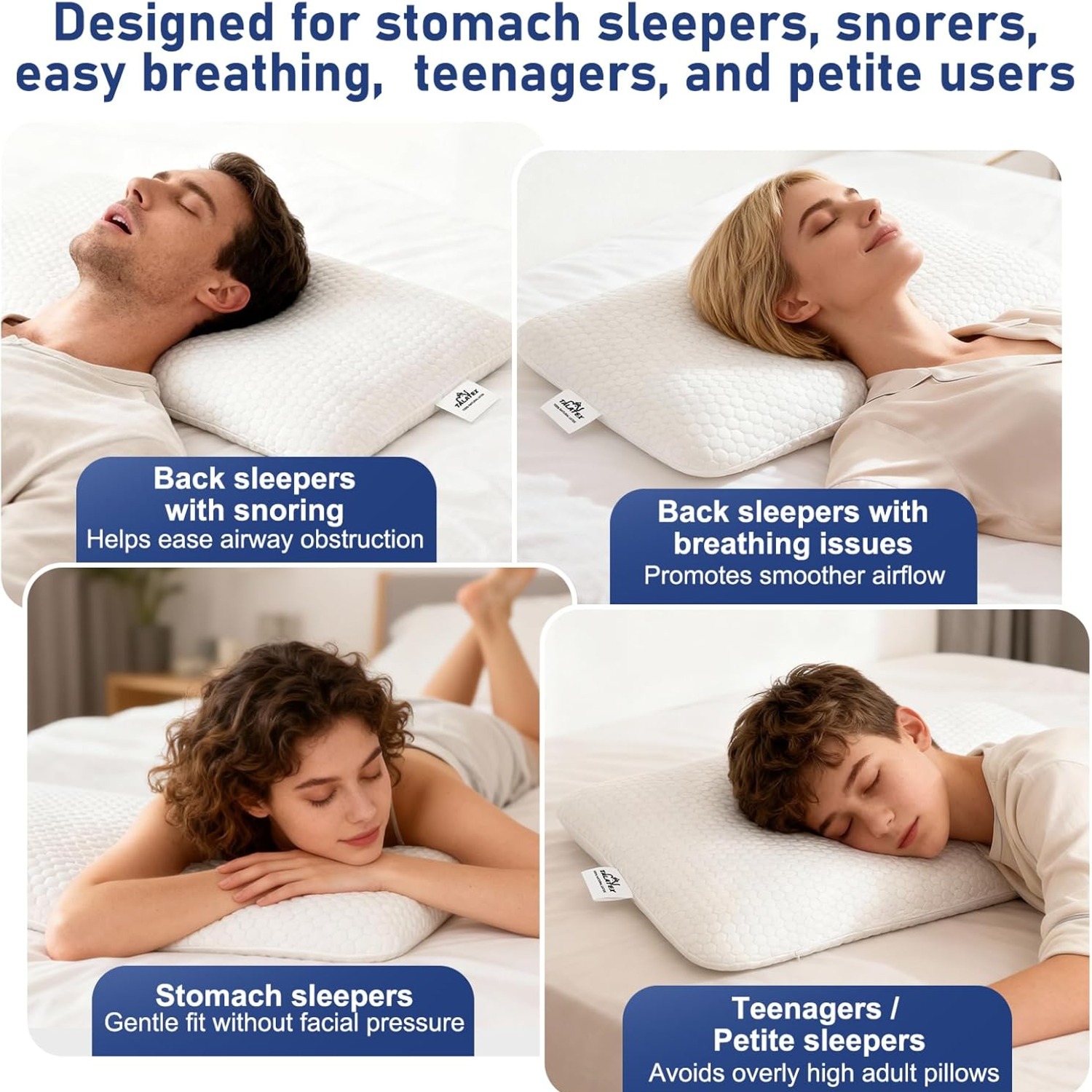 Slim Sleeper Thin Latex Pillow Queen Size — image 2