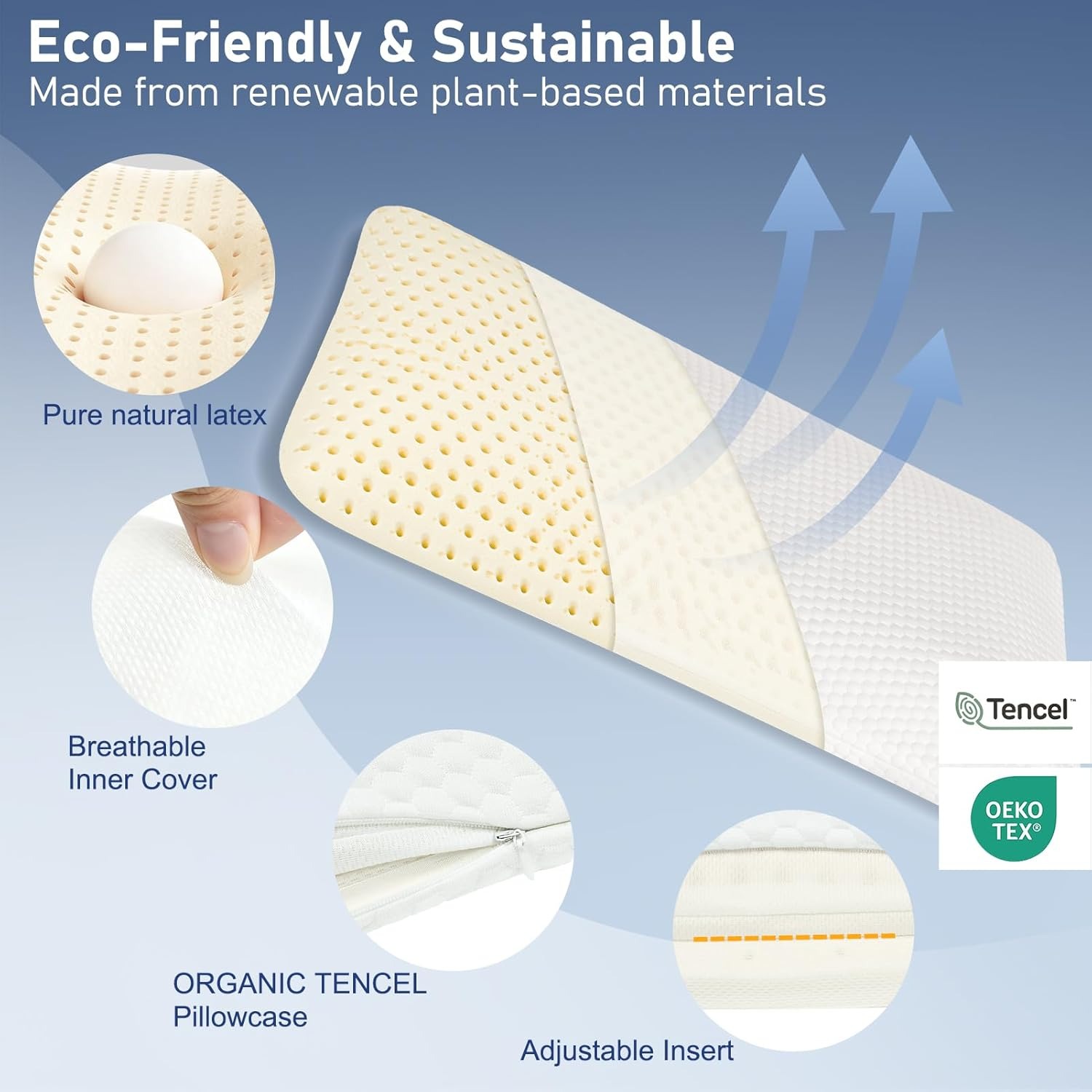Slim Sleeper Thin Latex Pillow — image 3